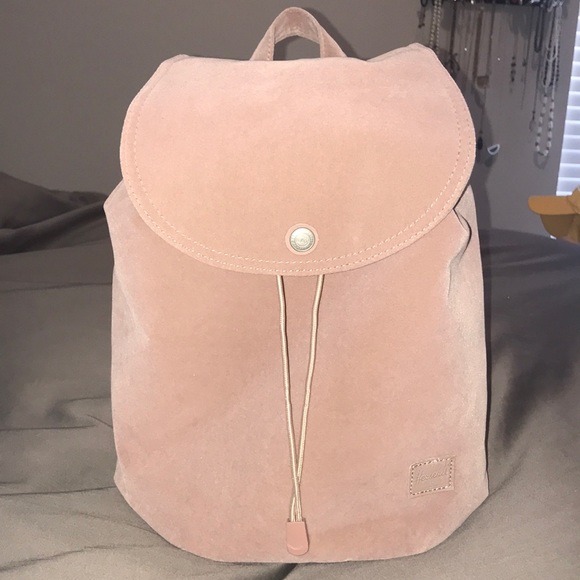 Herschel Supply Company Handbags - Dusty Pink Velvet Mini Backpack || Herschel Supply